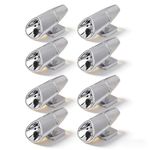 8PCS Deer Whistles for Car, Deer Whistles to Avoid Collisions, Vehicle Deers Warning Devices Universal Animal Alert Car Accessories for Truck, Vehicle, Motorcycle (Silver)