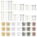 Lusofie 1400pcs Mixed Eye Pins for 