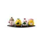 MOTOZOOP Resin Car Dashboard Accessories Dashboard Toys Car Interior Decoration Idols Ornaments Accessory Anti Slip Pad Car Fragrance Combo Cute Chicks (4 Pcs)