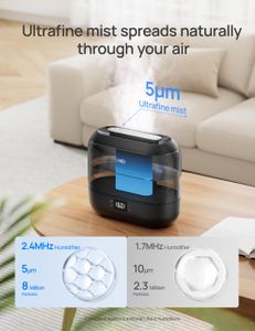 Dreo 4L Smart Humidifier – Alexa Compatible, Quiet Cool Mist