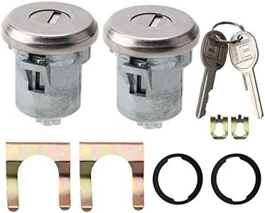 MOTOALL 2 Pair of Door Lock Cylinder Set 5070006 for Chevy Chevrolet for GMC Truck SUV Olds DL7 D570A 2DLK1 2DLK12 DLK2 DLK3
