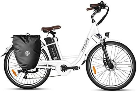Heybike Cityscape Electric Bike 350W Electric City Cruiser Bicycle Up to 40 Miles Removable Battery, Shimano 7-Speed and Dual Shock Absorber, 26" Electric Commuter Bike for Adults