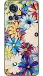 Gift Minister Silicone Designer Cover for One Plus 10 R Brownnone - Colorful Daisy Pattern White Ceramic Tex Avery Neoplasticist Graphics Mommys Feminine Themes Camera Protection Clear 1Pcs 1696P