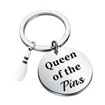 Funny Bowling Gift For Women Queen of the Pins Bowling Jewelry for Bowling Lover (Queen of the Pins CA)