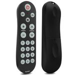 Upgraded Big Buttons Universal TV Remote Control with Learning Function, Replaces All Infrared Remotes for TVs, DVD Players, Set-Top Boxes & More, Ergonomic Design, Easy to Use for Elderly