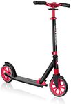 Globber NL Series Scooter | 2-Wheel Kick Scooter for Adults & Kids 8+ | Foldable Kick Scooter with Safe, Non-Slip Deck & Premium Brakes | 3 Height Adjustable Big Wheel Scooter for Boys & Girls