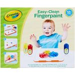 Crayola Washable Finger Paint Station, Less Mess Finger Paints for Toddlers, Kids Gifts for Holiday