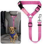 BWOGUE Pet Dog Cat Seat Belts, Car Headrest Restraint Adjustable Safety Leads Vehicle Seatbelt Harness (1 Pack)