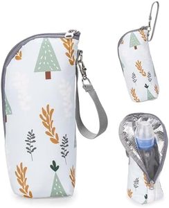 TianHengYi Baby Breastmilk Cooler Bag Insulated Bottle Bag Travel Warmer Bag, Thermal Warming Bag for Nursing Mom Daycare Stroller, Travel, Outdoor (Trees)
