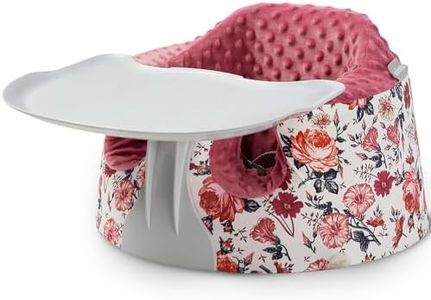Seat Cover and Tray Sets Accessory Compatible with Bumbo Floor Seat for Baby,Breathable Accessory Compatible with Baby Seat - Easy to Install and Remove - Flower