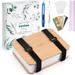 Flower Press, Flower Press Kit Leaf Press, 6 Layers 6.3 x 8.3 inch Flower Press Kit, Flower Pressing Kit for Adults Kids (Light Brown)