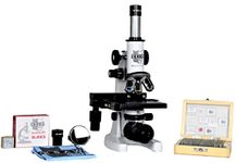 ESAW Medical Compound Student Microscope with 25 Prepared Glass Slides