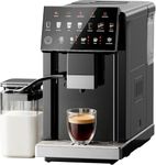 EUHOMY Automatic Espresso Machine with Built-in Grinder and Milk Frother