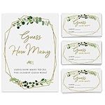 Candy Guessing Game, 50 Cards and Matching Sign, Guess How Many, Bridal Shower, Birthday Party, Wedding, Anniversary, Holiday Activity