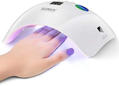 Lámpara LED Uñas SUNUV Lámpara de Uñas Secador de Uñas Rosa con Sensor de Inicio Automático, Pantalla LCD y Temporizador de 30/60/99s