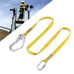 UBAYMAX Safety Lanyard, Outdoor Climbing Harness Belt Lanyard Fall Protection Strap with Large Snap Hooks, 2200KG/4850 lbs Positioning Restraint Rope for Climbing Roofing Tree Trimming Rescue Service