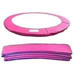 Greenbay 14FT 427cm Premium Replacement Trampoline Surround Pad | UV resistant PVC top | EPE foam(thickness:15mm, width:300mm) | Safety Guard Spring Cover Padding Pads Pink