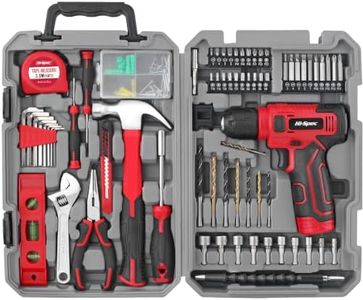 Hi-Spec Tool Set with 8V Cordless Drill Set Home Repair & Maintenance