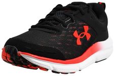 Under Armour Men's Charged Assert 10, (006) Black/Black/Red, 11 X-Wide