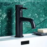 Noir Code Mono Basin Mixer Tap Matt Black