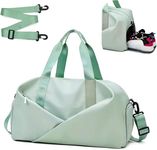 HEKOBAG Gym Bag Womens with Shoes Compartment and Wet Pocket, Dry Wet Separated Gym Bag Sport Duffel Bag Overnight Bag Large Capacity Weekender Bags Pilates Bag Yoga Mat Bag for Sport Yoga Vacation