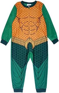 DC Comics Big Superhero - Manta de forro polar para niños - Verde - Medium
