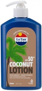 Le Tan Coconut SPF50+ Sunscreen Lotion 500 ml