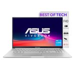 ASUS VivoBook 15 (2022), Intel®Core i3-1215U 12th Gen, 15.6" (39.62 cm) FHD, Thin and Light Laptop (8GB/512 SSD//Windows 11/Office 2021//Backlit KB/Icelight Silver/1.7 kg), X1502ZA-EJ322WS