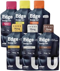 UCAN Edge Energy Gel Shots, Variety Pack (18, 2 Ounce Packets) for Running, Training, Workouts, Fitness, Cycling, Crossfit | Sugar-Free, Vegan, & Keto Friendly Energy