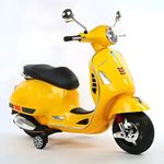 LittleFlyer Kids Electric Ride On Scooter With Manual Drive, Music And Lights- The Rechargeable Battery Operated Scooter For Girls/Boys/ 2 To 6 Years, Yellow