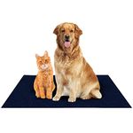 Amorite Waterproof Reusable Washable Pee Pads for Dogs (Medium, Dark Blue)