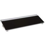 Quartet Glass Dry Erase White Board, Desktop Computer Pad for Notetaking, 18" x 6" Whiteboard, Clean Erase Surface with Storage, 1 Dry Erase Marker, Black Surface (GDP186B)