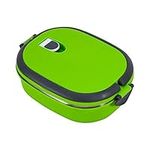 Yosoo Portable Food Container Lunch Box with Handle, Stainless Steel, Food Storage Box, Grün, 1 Etage