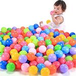 Single 100pcs/200pcs Play Balls Colorful Ball Fun Ball Soft Plastic Ocean Ball Baby Kid Toy Swim Pit Toy (200pcs sports balls)