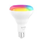 Wyze Bulb Color, BR30 Wi-Fi Smart Bulb, E26 Base, 75W Equivalent 950 Lumens, 16 Million Colors & Tunable White, Compatible with Alexa & Google Assistant, No Hub Required, 1-Pack