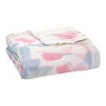 aden + anais Silky Soft Dream Blanket, 120x120cm, Ideal Newborn Nursery & Cot Blankets for Baby Girls & Boys, Toddler & Infant Bedding of Bamboo Viscose Muslin, Shower & Registry Gift, Florentine