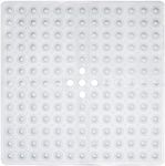 (Clear) - ENKOSI Square Shower Mat 50cm x 50cm for Shower Floors and Mat for Bathtub Non Slip & Mildew Resistant Firm Grip Shower/Tub Mat with Over 160 Strong Suction Cups Clear