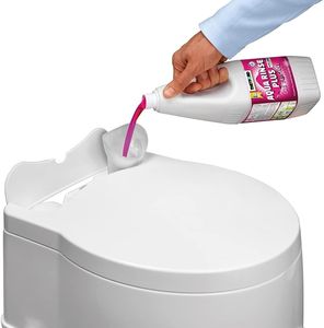 Thetford Porta Potti 565E Electric Portable Toilet, White-Grey