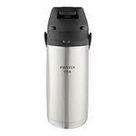 Pioneer Flasks Stainless Steel Airpot Tea Dispenser Conference Event Flask, 1.9 litres, SS19HC/TEA, Silver