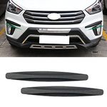 QODOLSI 2-Pack Car Bumper Protector, Front Rear Anti-Collision Rubber Strips, 3-M Glue Auto Anti-Scratch Bar, 15.75" x 1.96" Side Bumper Trim, for SUV, Pickup, Truck (Carbon Fiber Black)