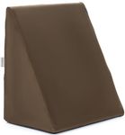 FOVERA Memory Foam Wedge Pillow | 2 Years Warranty | Bed Wedge Cushion, Orthopedic Back Support for Bed | for Acid Reflux, Snoring, GERD, Leg Elevation (Brown, 18L x 17.5W x 11H Inch)