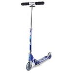 Micro Scooters | Micro Sprite Classic Children's Scooter | Handlebar Adjustable | Foldable | Kickstand | 5 to Teen | Boys & Girls | Blue Stripe