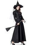 GRAJTCIN Women's Wicked Witch Costu