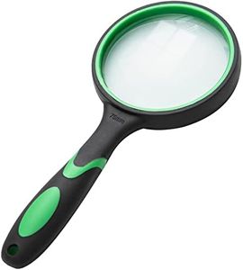 Audamp Lente d'ingrandimento a mano 75 mm, in vetro infrangibile