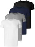 Teesmen Men's Short Sleeve T-Shirt (4 Pack) - XL