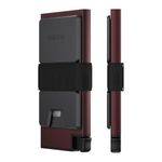 Ekster Aluminum Cardholder Wallet | Metal Smart Wallet with RFID Blocking Layer | Slim & Minimalist Aluminum Wallets for Men with Pop Up Cardholder (Redwood)