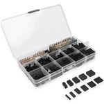 620 Pcs 2.54mm Pitch 1 2 3 4 5 6 Pin JST SM Housing Connector Dupont Male Female Pin Header Crimp Terminal Connector Assortment Kit with Clear Plastic Box