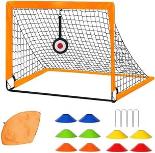 Soccer Goal,with Targets, Kids Soccer Goal Pop Up Soccer Goals Set for Backyard,Size 120*90CM Easy Assembly Play Soccer Net, Soccer Training Equipment,Training Equipment Pop Up Goals Soccer for Adults