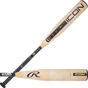 Rawlings Icon USA Youth Baseball Bat | 27-inch | -10