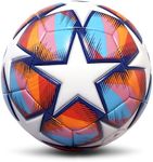 Champhox 2026 Soccer Balls Size 4 for Girls Boys Youth Kids 8-12 Waterproof Long-Lasting PU Leather Official Match Ball Skills Training Dribbling Practicing with Pump & Needles